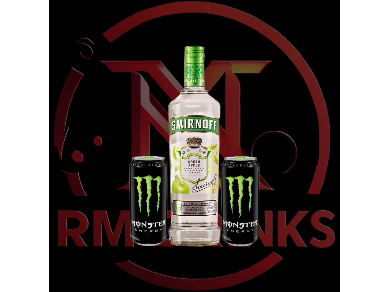 Smirnoff Saborizado + 2 Monster