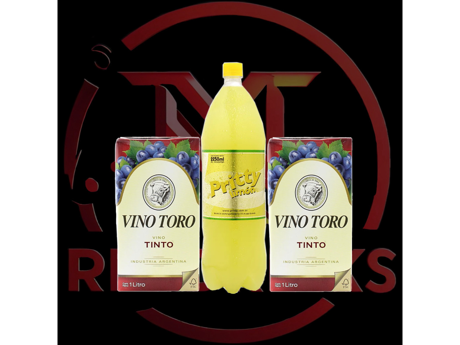 2 Toro Tinto + Pritty 2.25l