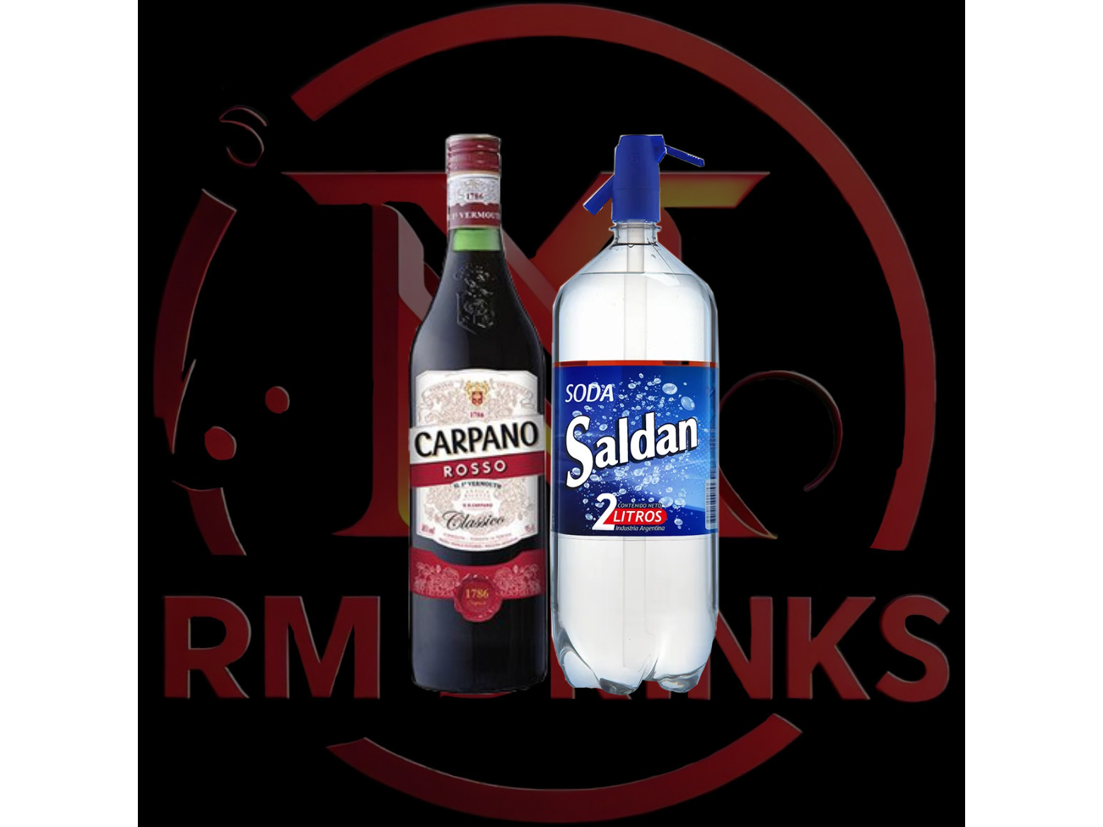 Carpano 950ml + Soda Saldan 2l