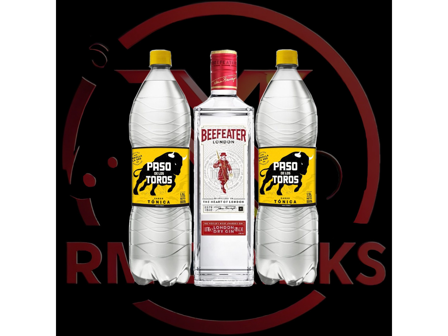 Beefeater Dry + 2 Paso de los Toros 1.5l