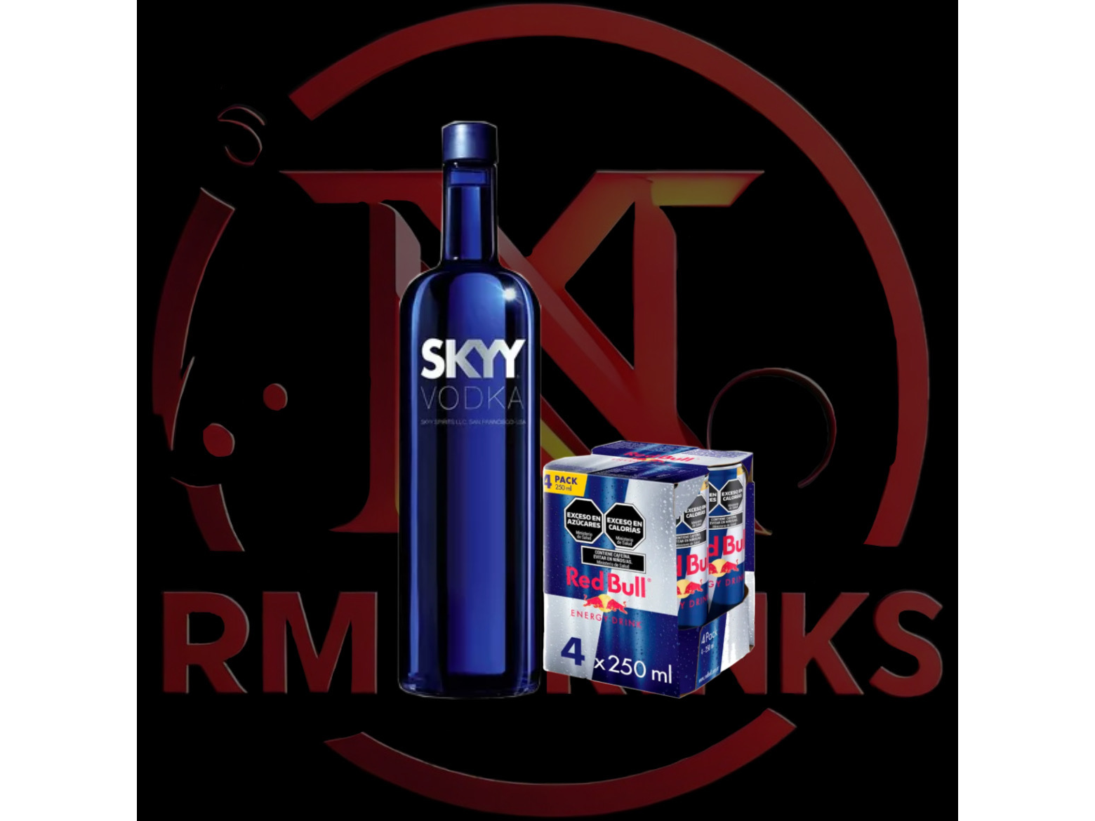 Skyy Regular + 4 Red Bull 250ml