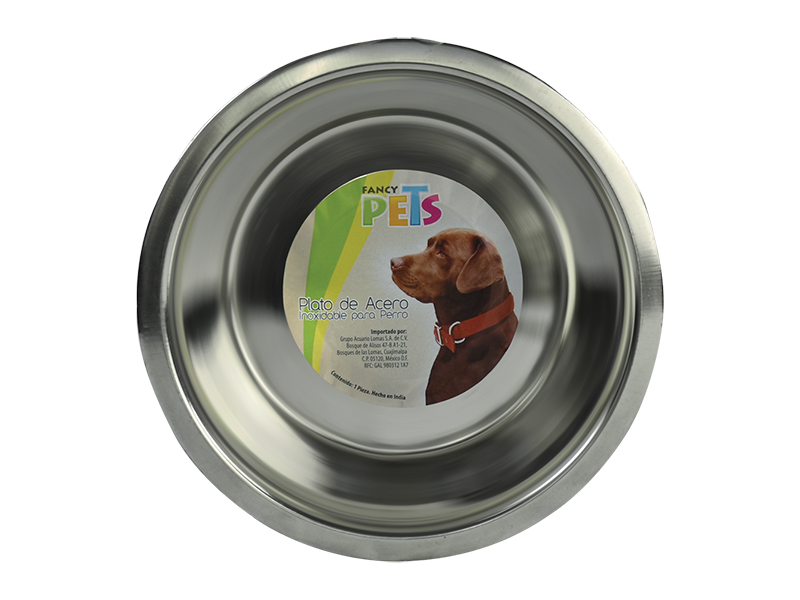 Plato con Base Antiderrapante