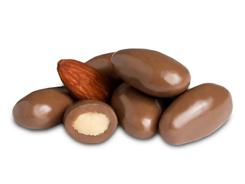 Almendras con chocolate negro