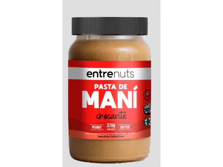 Pasta de Maní Crocante Entrenuts x 370 gr
