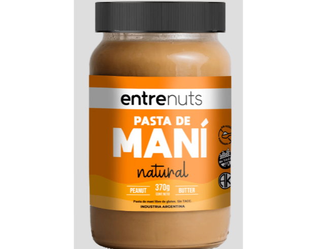 Pasta de Maní Natural Entrenuts x 370 g