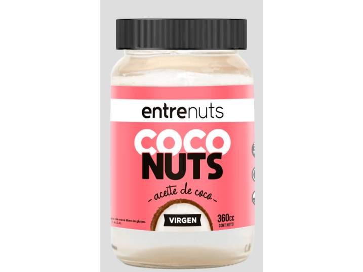 Aceite de coco Virgen  x 360 cc - ENTRENUTS