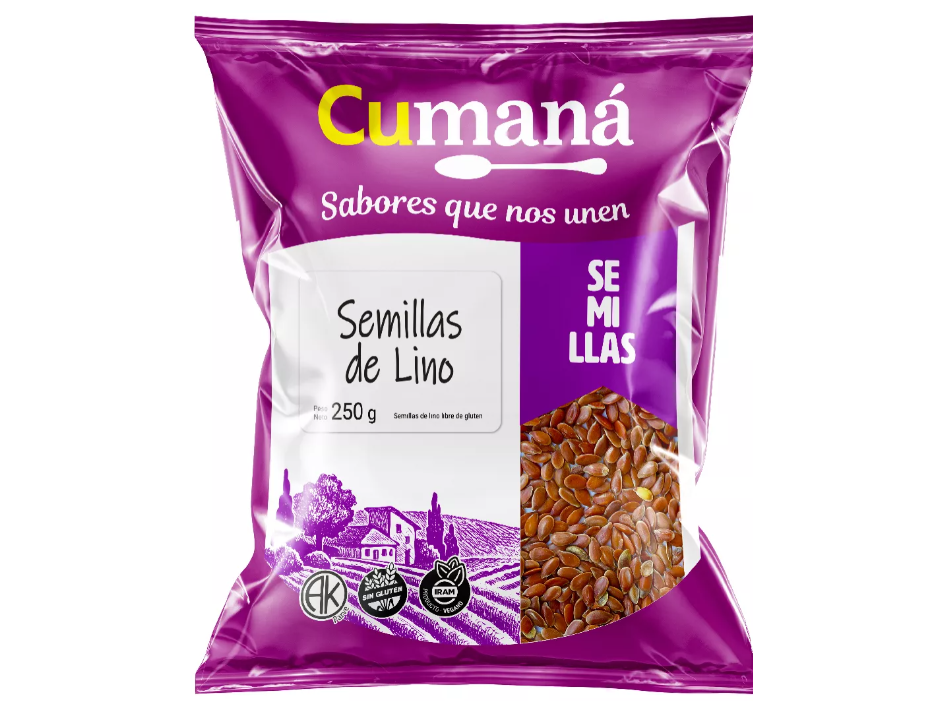 Semilla de Lino Pack de 10 Unidades x 250 gr c/u