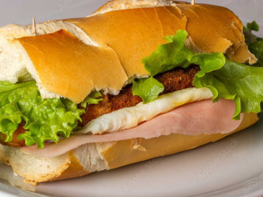 Sandwich de milanesa completo