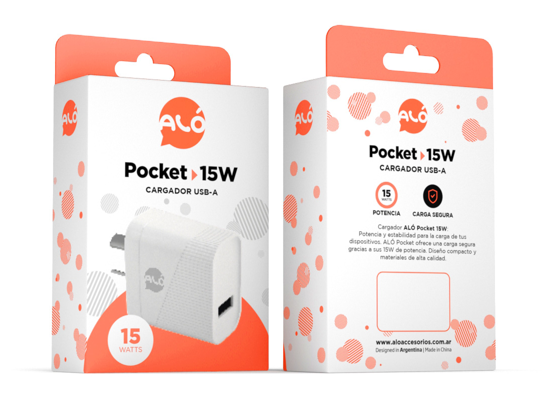 BASE DE CARGA ALO 15W SALIDA USB-A