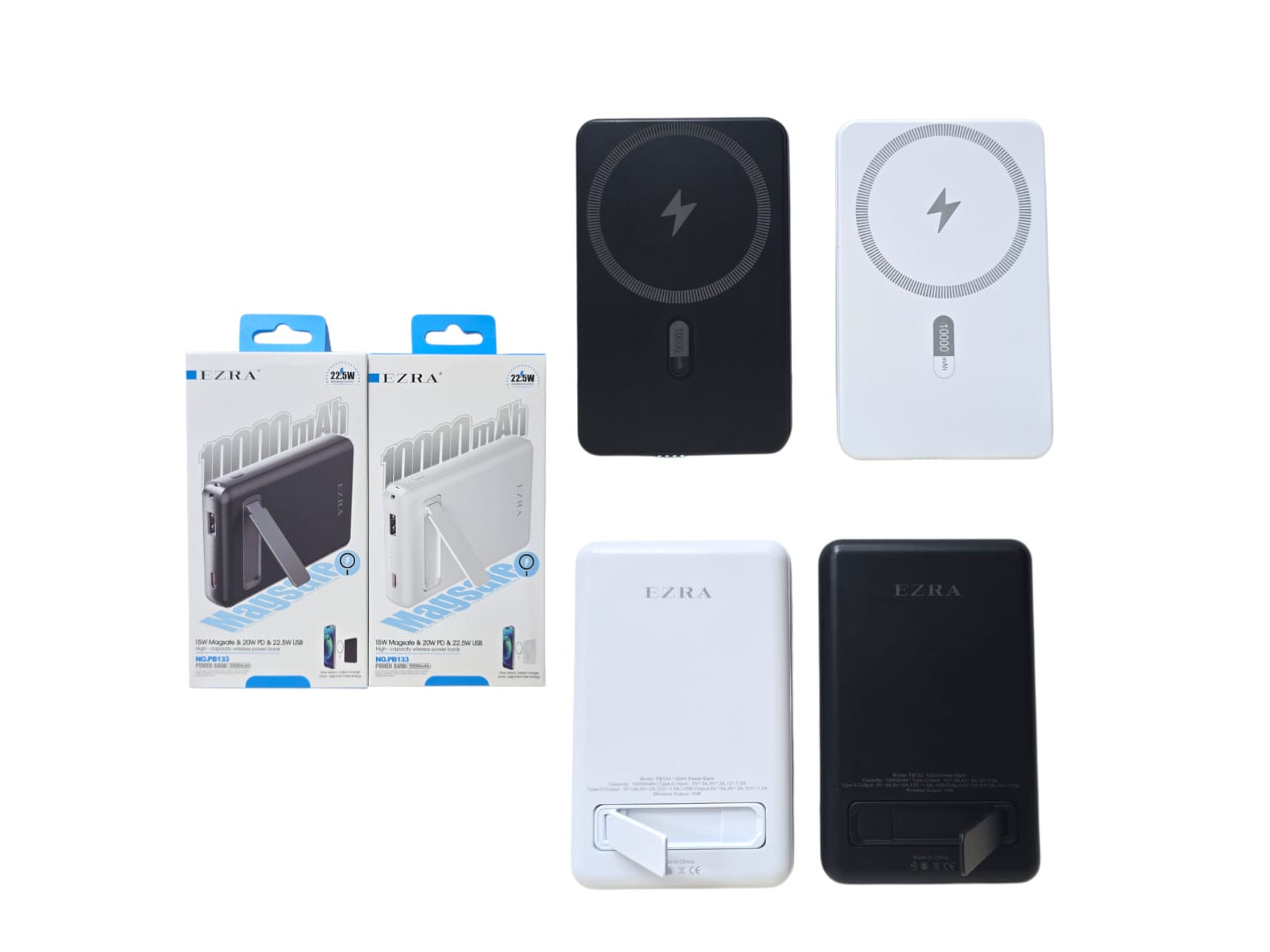 POWER BANK EZRA 10000 MAH MAGSAFE 1USB-1USC SOPORT
