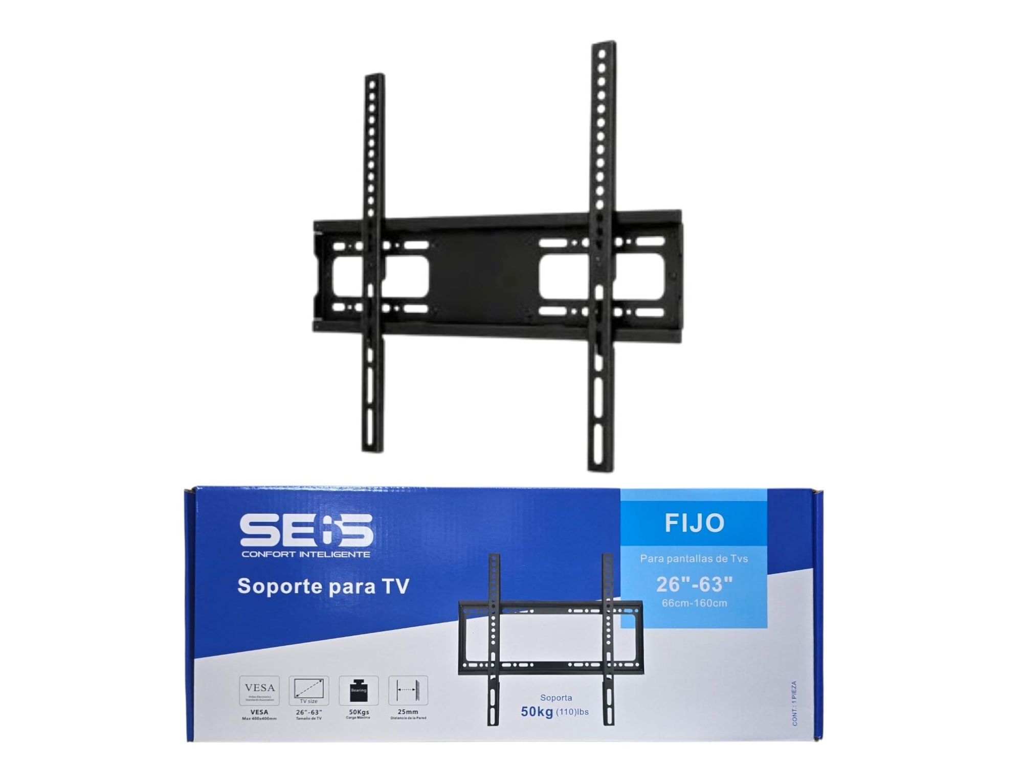 SOPORTE TV FIJO 26 A 63 PULGADAS