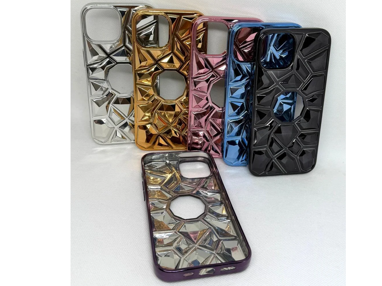 FUNDA ELECTROPLATING DISEÑO COLOR