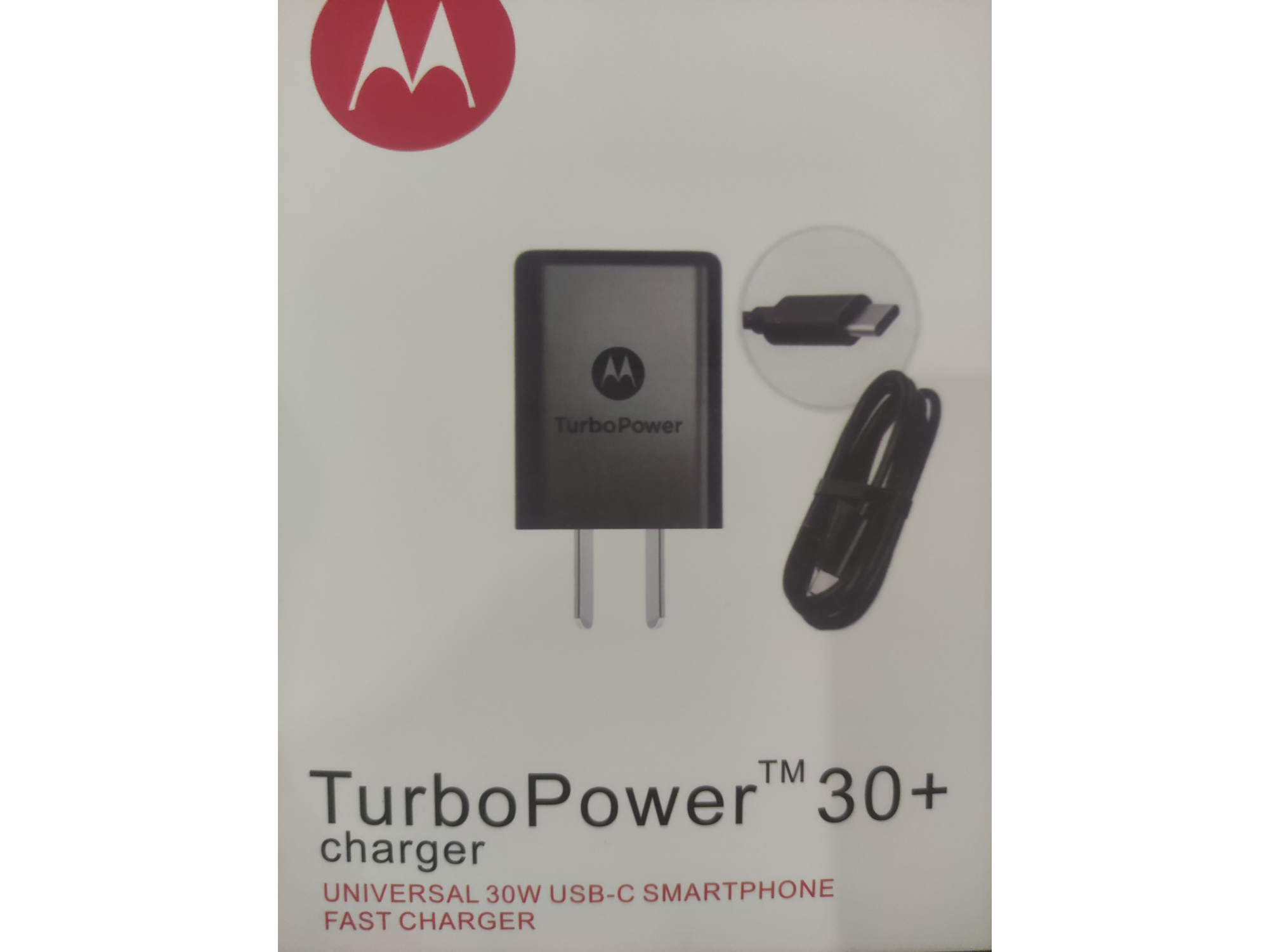 Cargador turbo power con cable