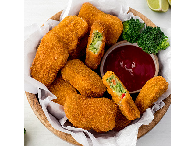 Bocaditos de brocoli, cebolla,morron y queso