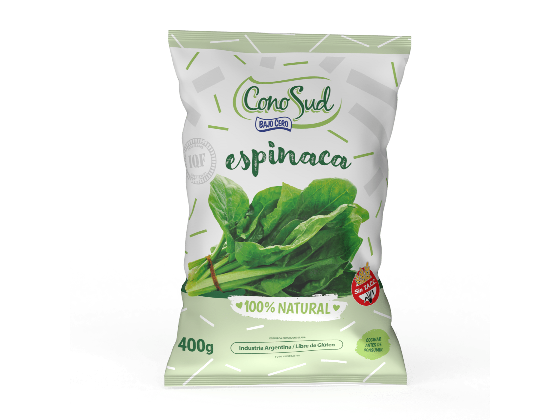 Espinaca congelada x 400gr