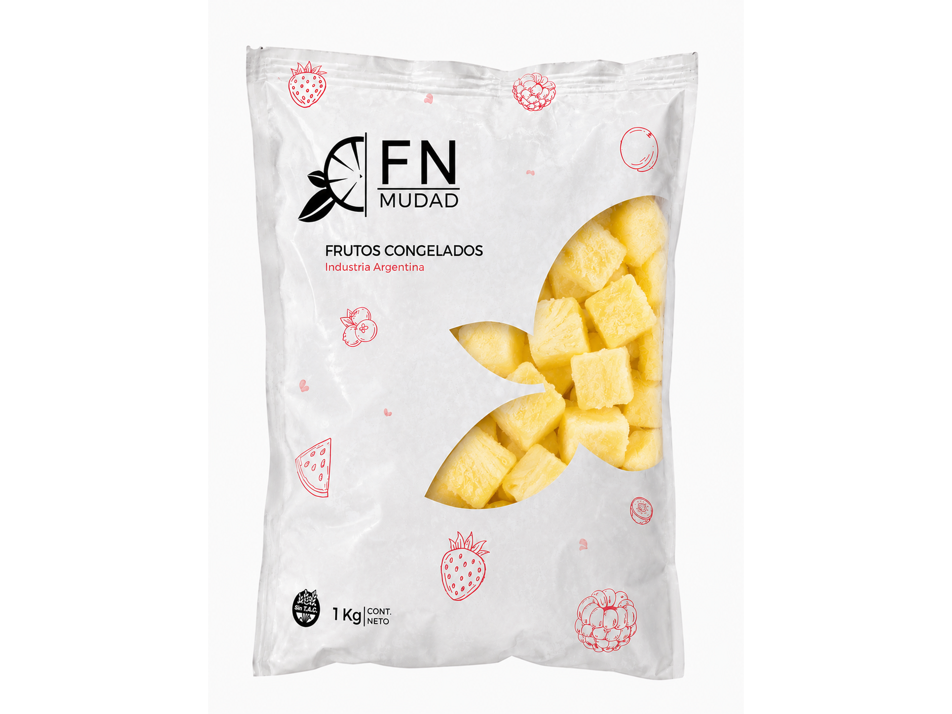 Anana en cubos