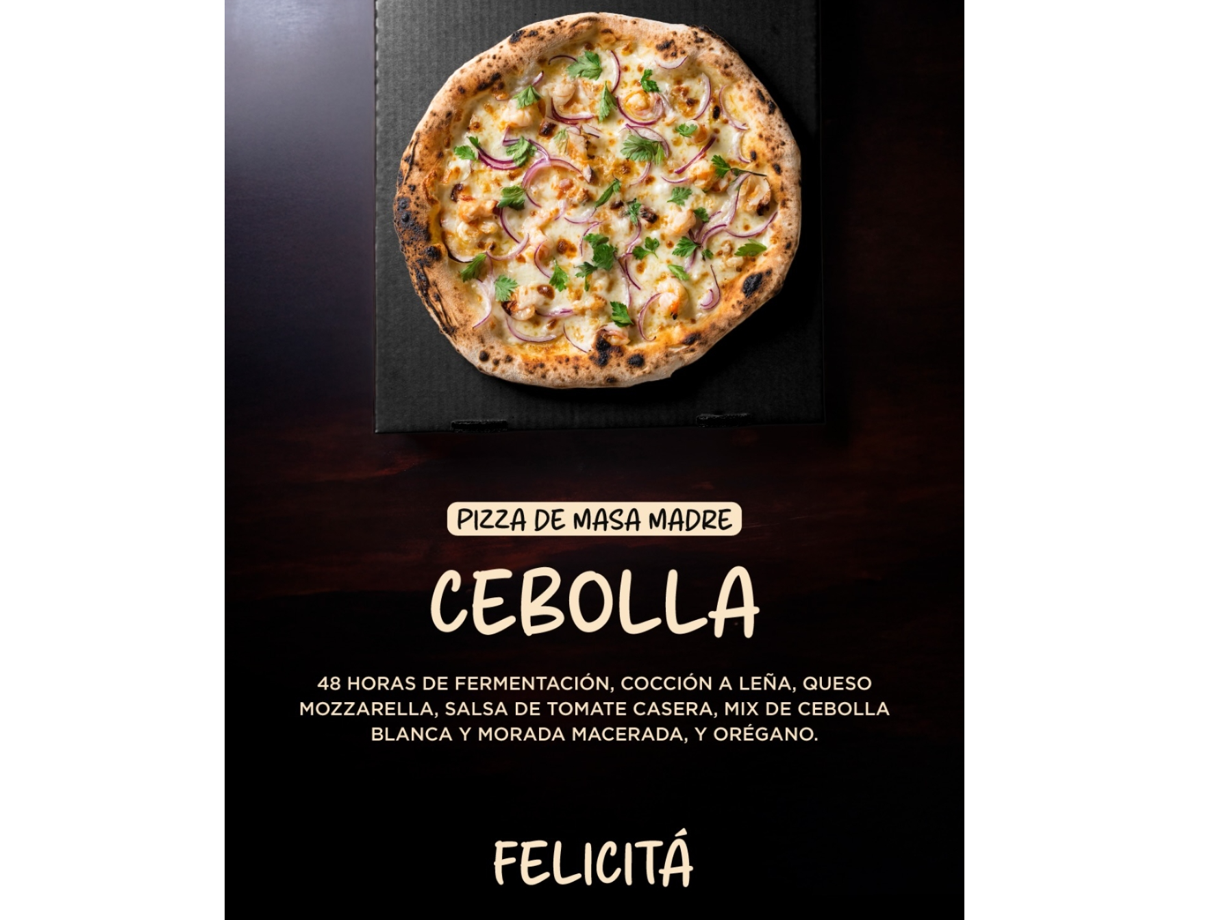 Pizza Felicitá CEBOLLA  8p-850grs