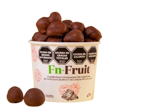 Frambuesas bañadas en chocolate