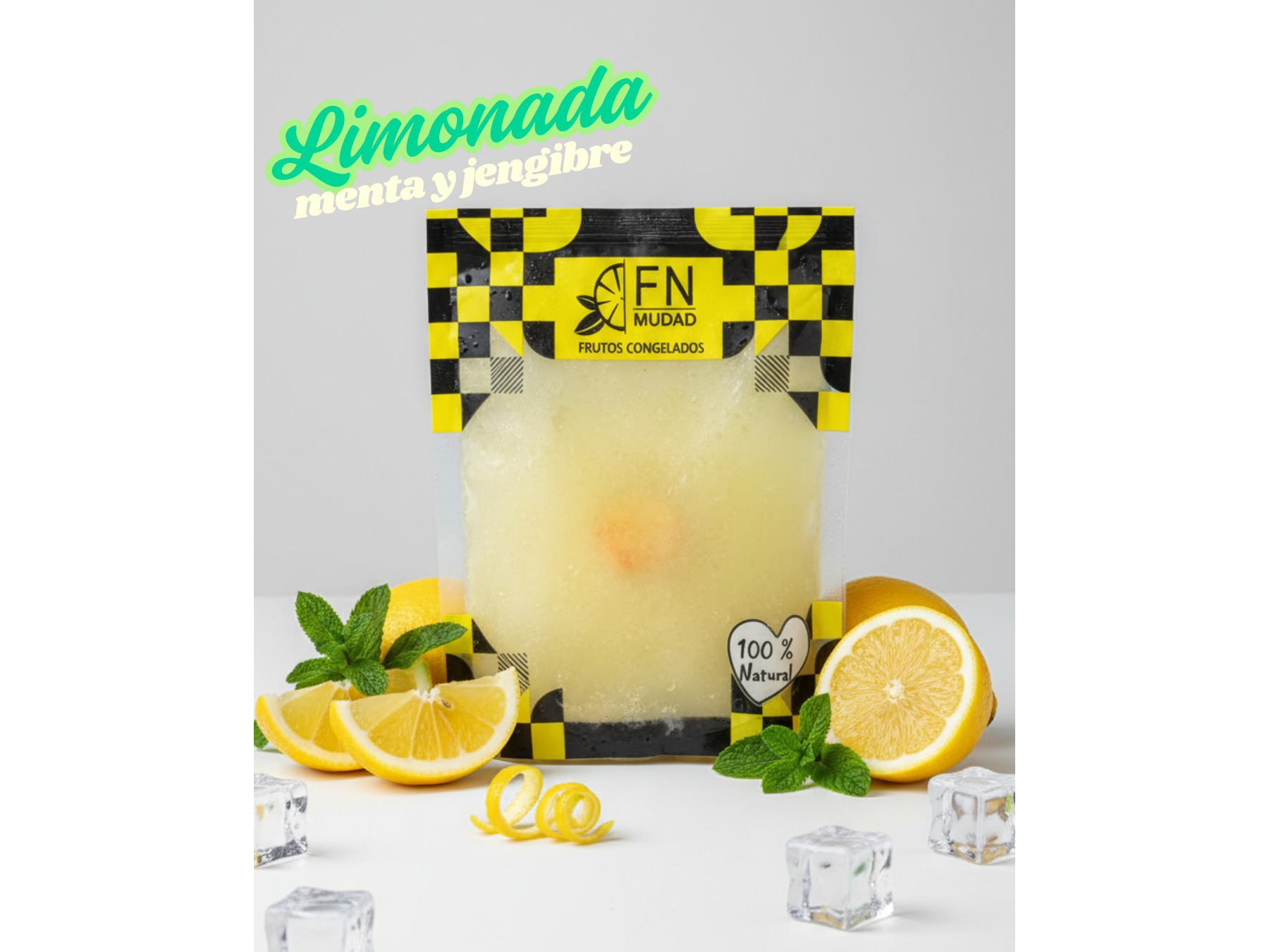 Limonada con menta y jengibre 150gr