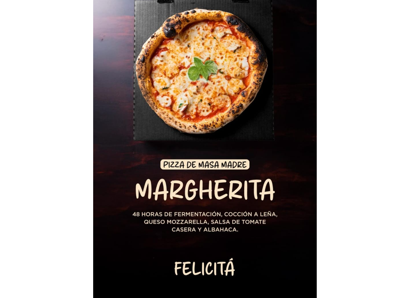 Pizza Felicitá Margherita 8p-850grs