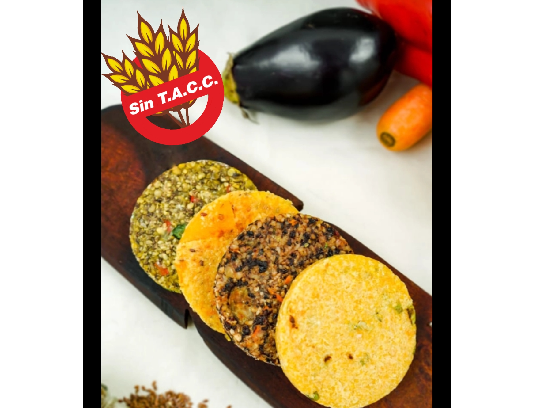 MEDALLONES de legumbres y vegetales VEGANOS SIN TACC