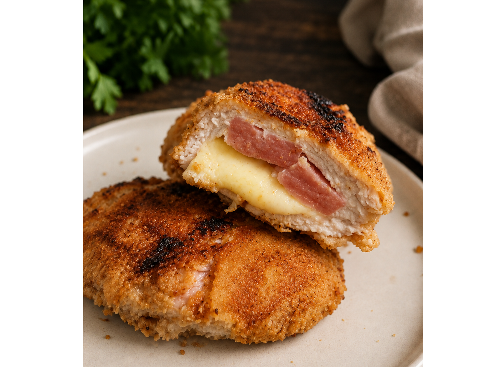 Milanesas de pechuga RELLENAS