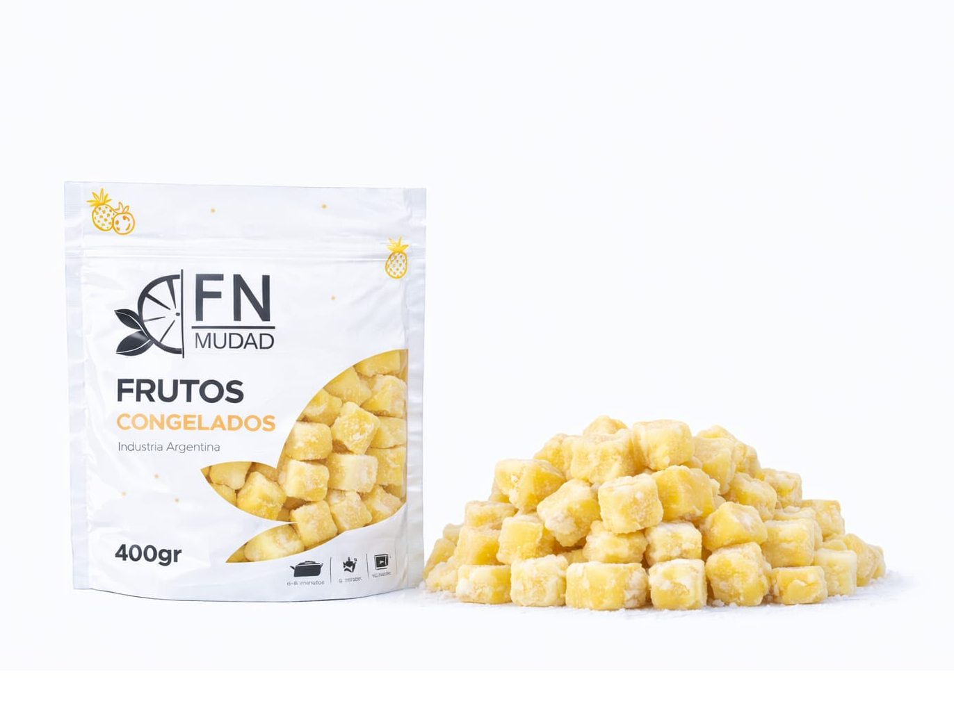Anana en cubos x 400gr