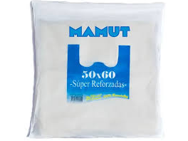 BOLSA CAMISETA 50x60 BLANCA REFORZADA MAMUT