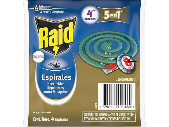 RAID ESPIRAL x 4 unid