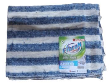 TRAPO DE PISO RAYADO AZUL BLANCO FIBRAN