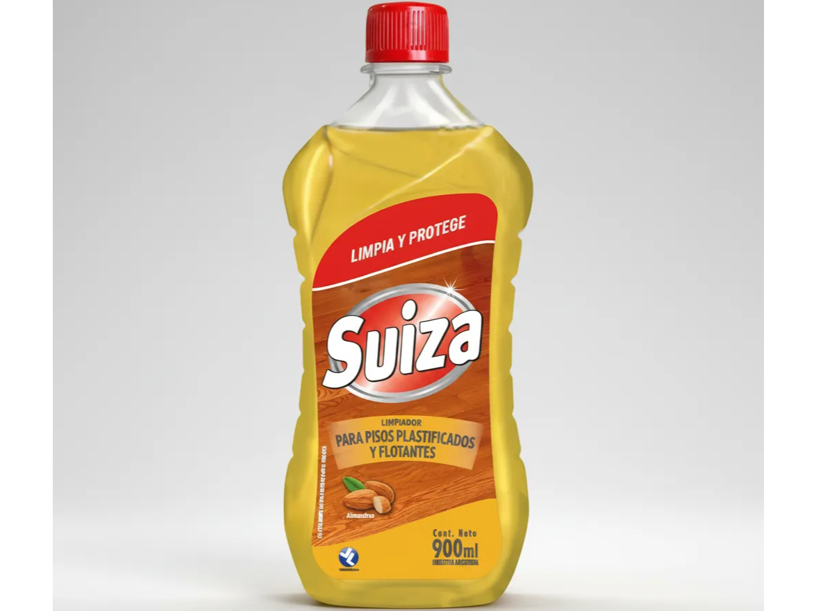 CERA SUIZA LIMPIADOR PISOS PLASTIFICADOS x 900 cc