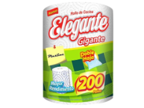 ROLLO DE COCINA x 200 PAÑOS ELEGANTE