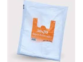 BOLSA CAMISETA 50x70 BLANCA REFORZADA MAMUT