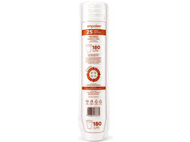 VASO TÉRMICO 180 cc ENPOLEX x 25 unid