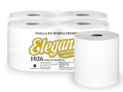 TOALLA ROLLO 20 CM X 200 MTS X 1 UNIDAD ELEGANTE (1026 )