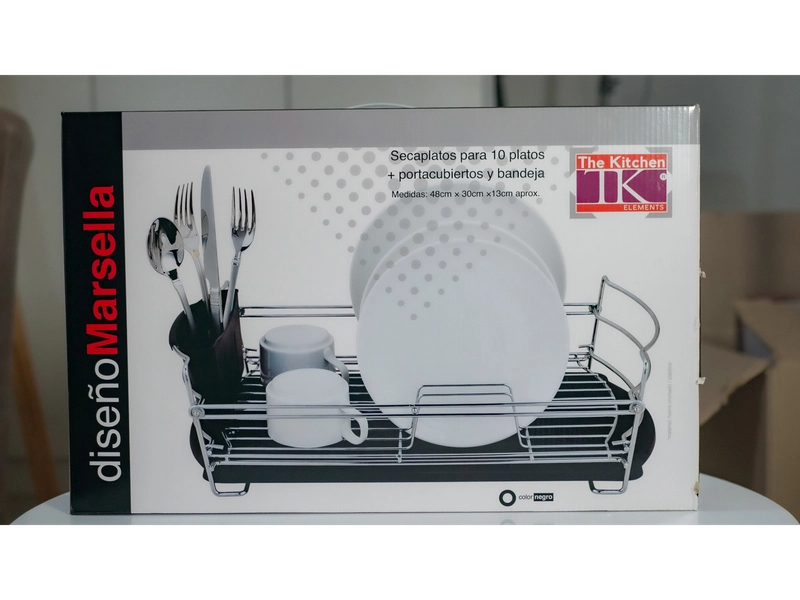 SECAPLATOS CROMADO MARSELLA - P/10 PLATOS