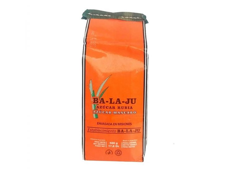 AZUCAR MASCABO ENVASADA BALAJÚ 500gr