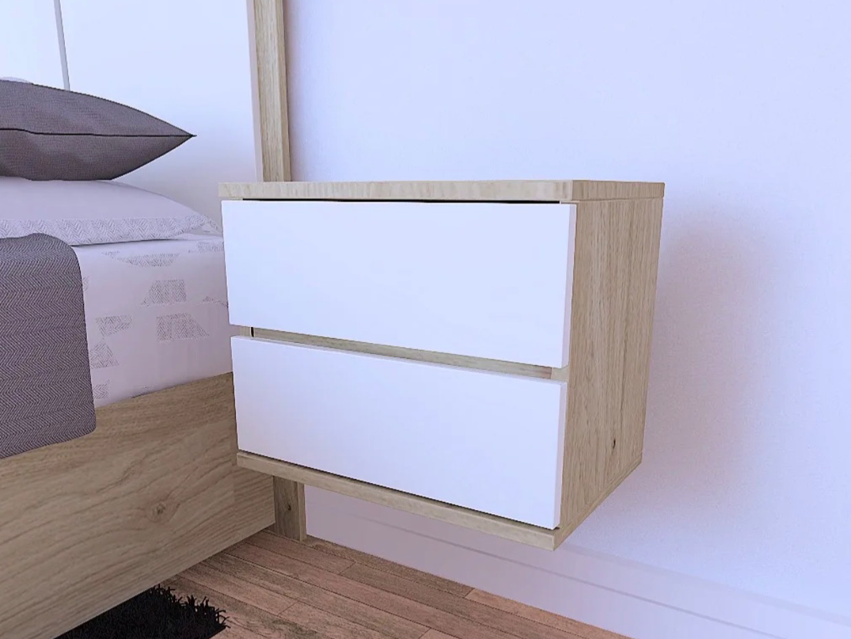 MESA FLOTANTE 2 CAJONES