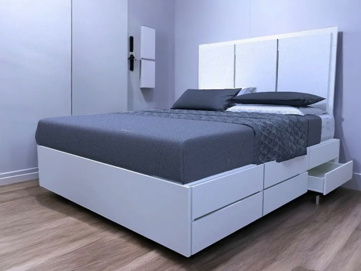 CAMA 2 PLAZAS 6 CAJONES