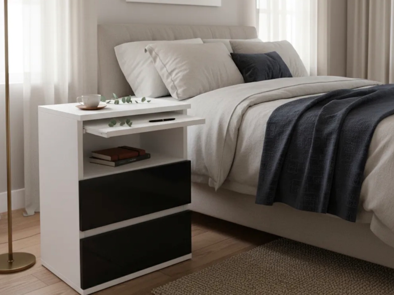 MESA DE LUZ CON DESAYUNADOR