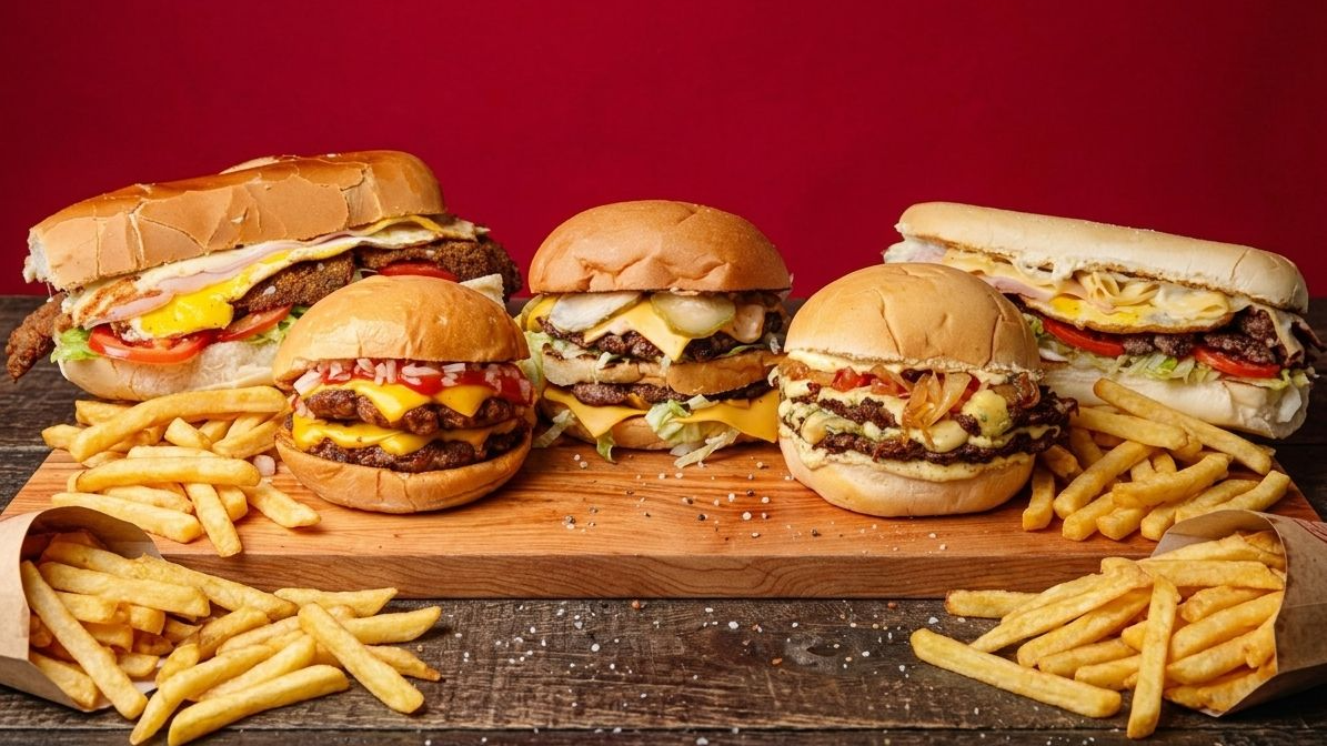 COMBOS con papas y bebida