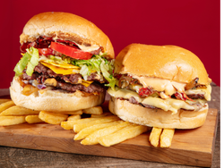 2 burger dobles COMPLETAS