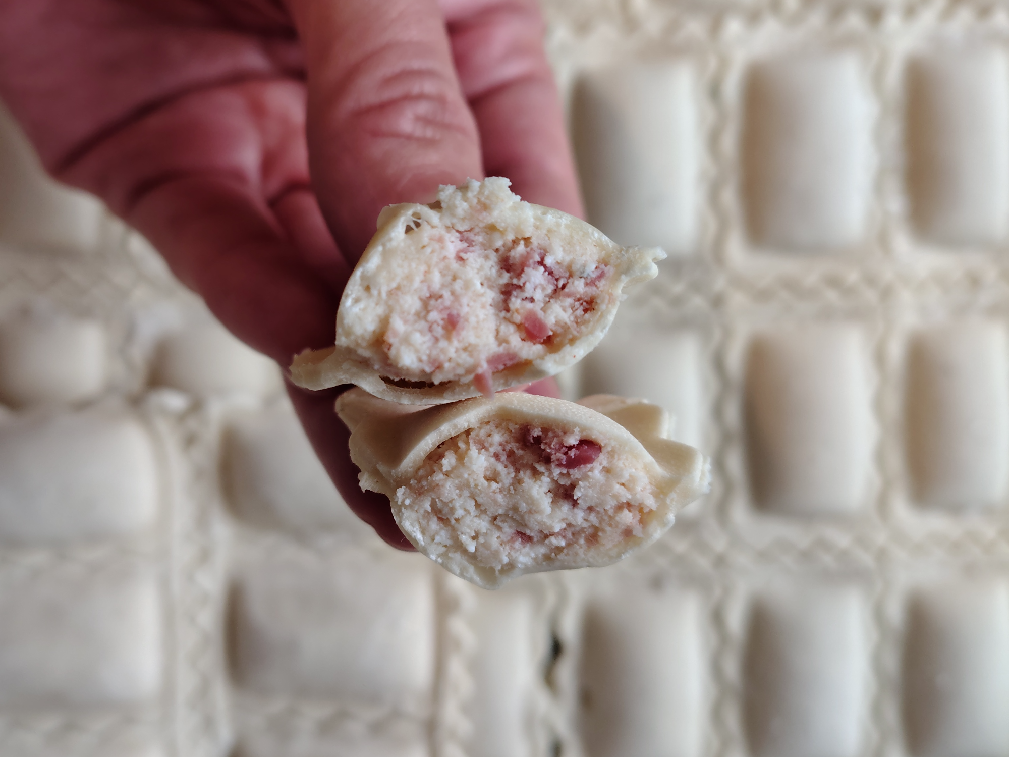 500gr Raviolones de pastrón y queso