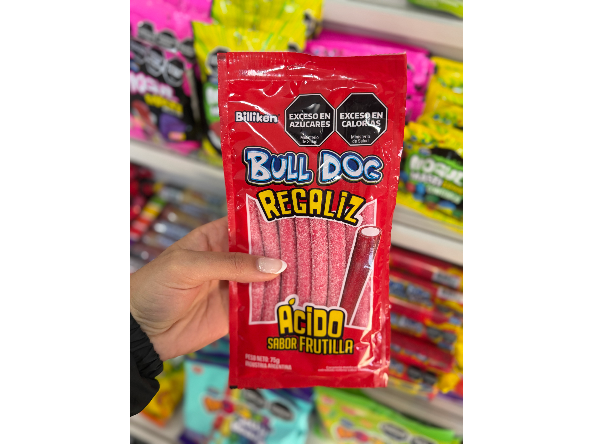 Regaliz Bull Dog frutilla
