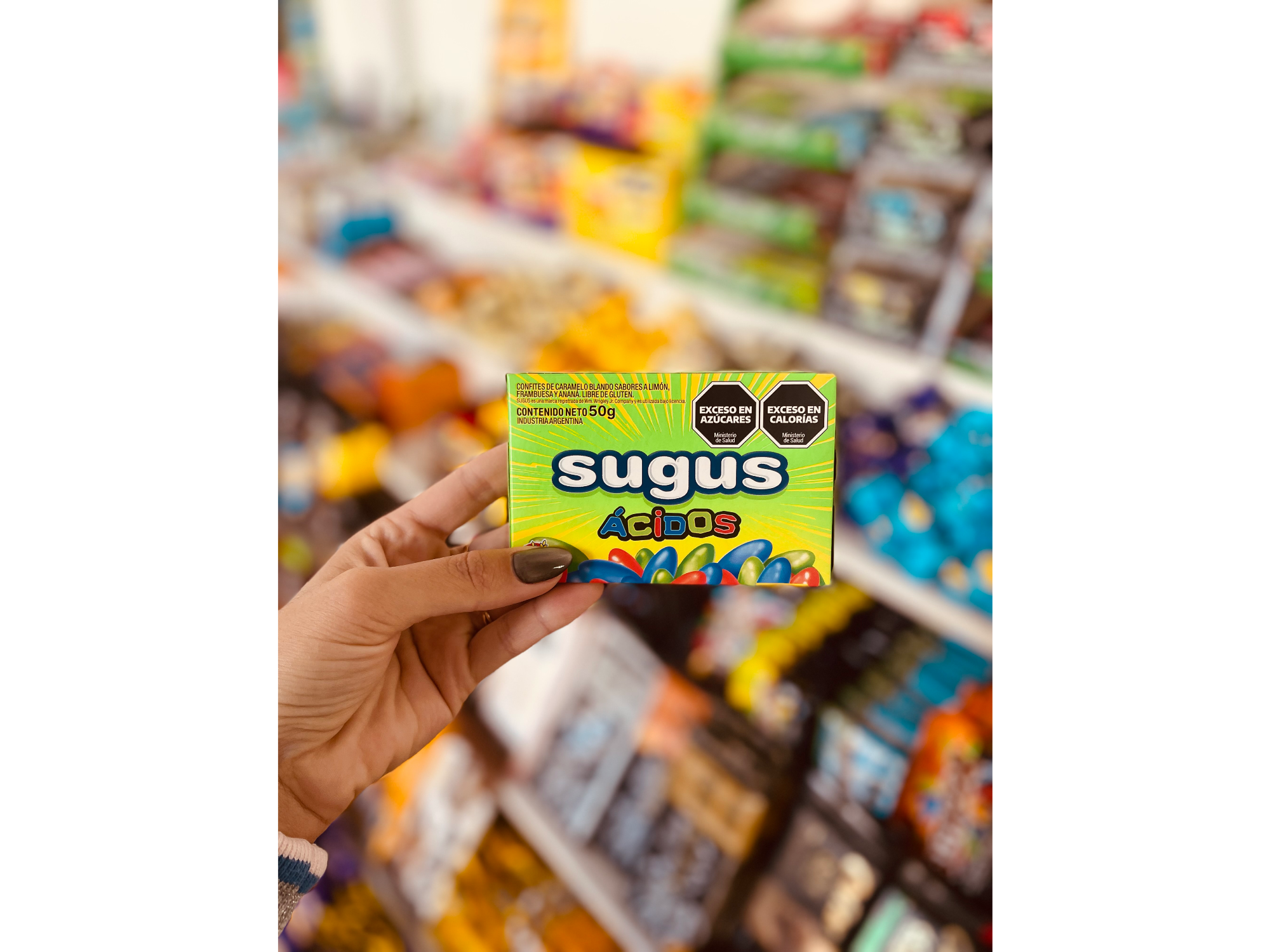 Sugus confitados ácidos