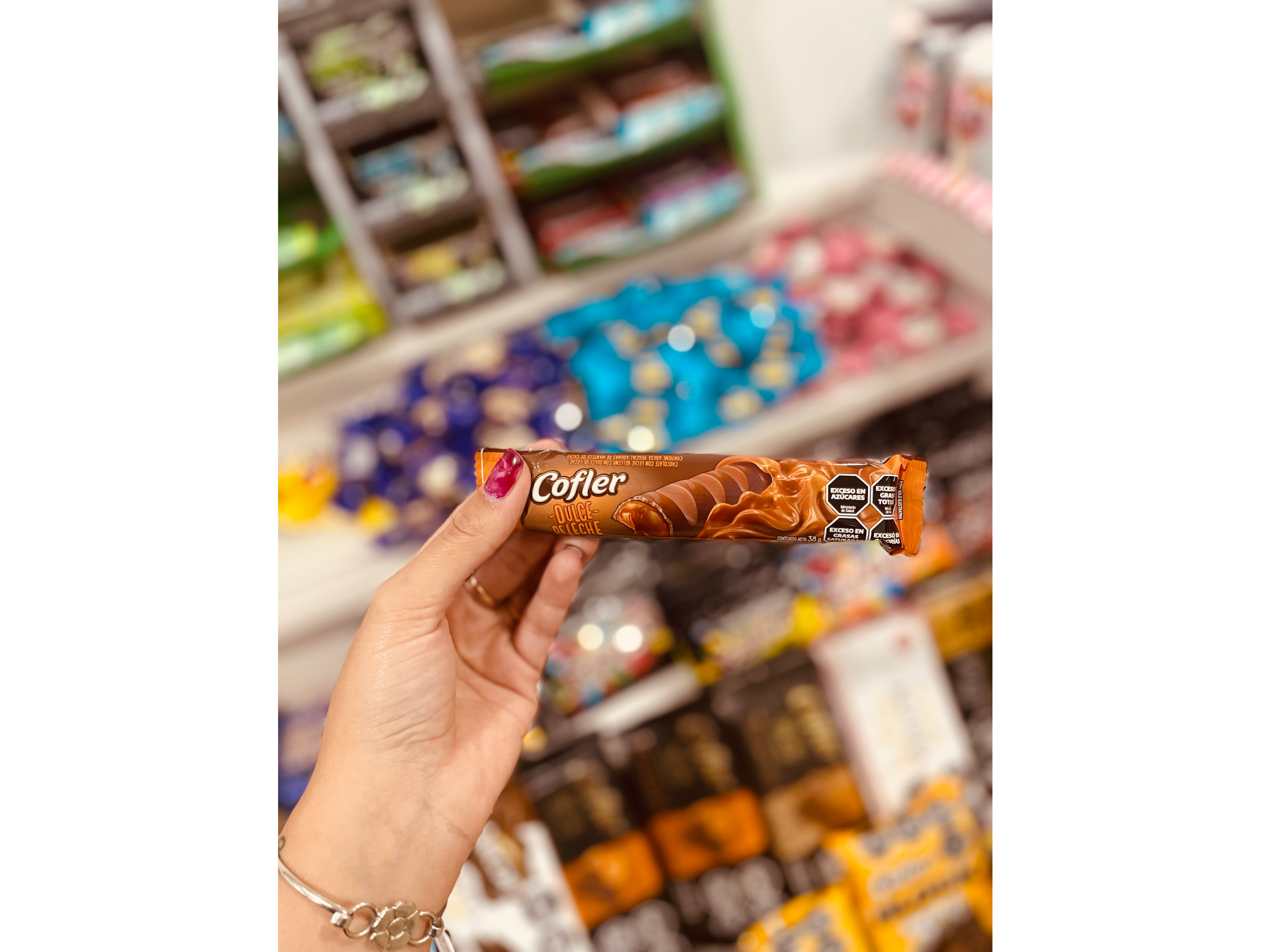 Oblea cofler dulce de leche