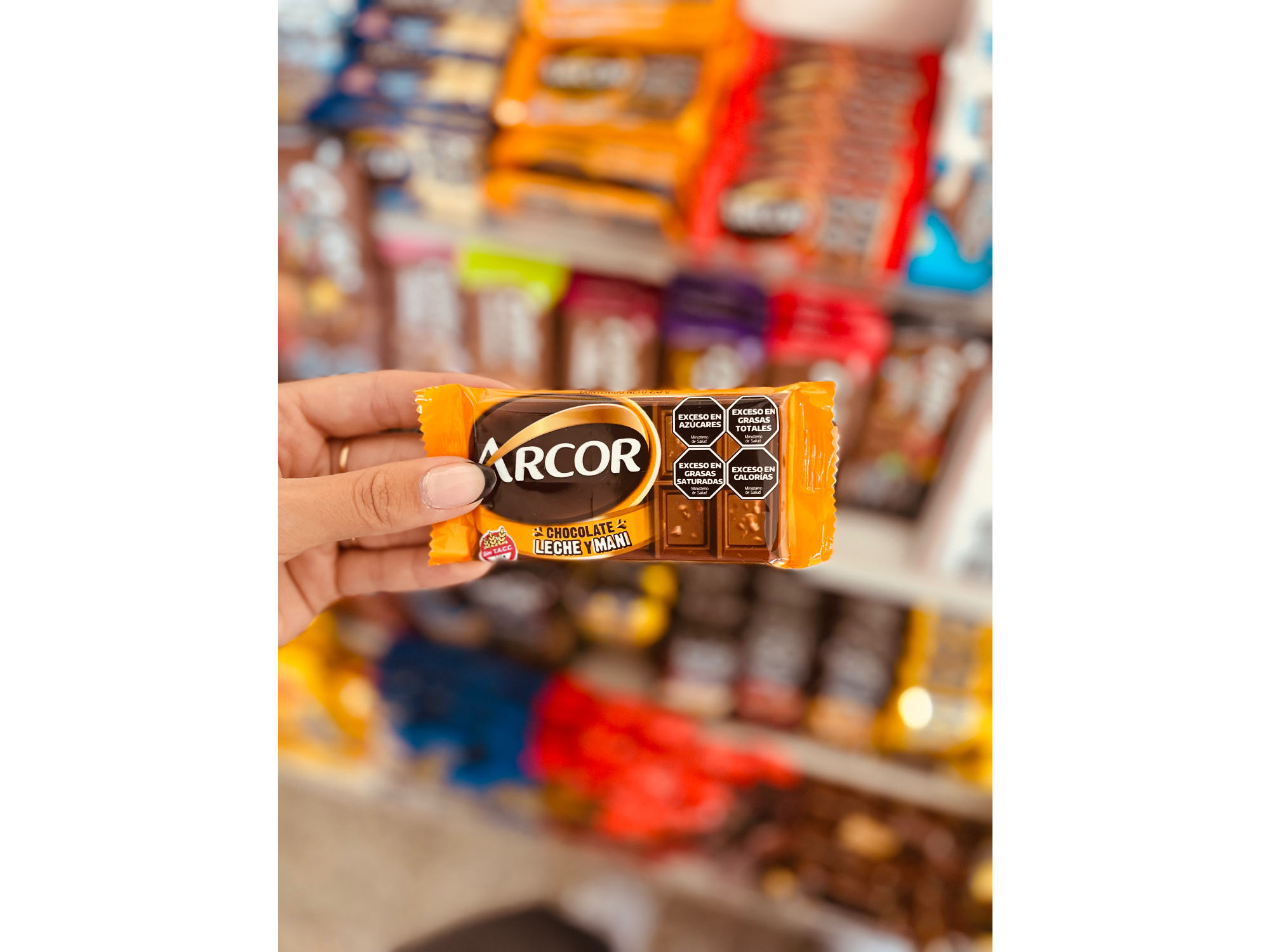 Celofán maní Arcor x25gr