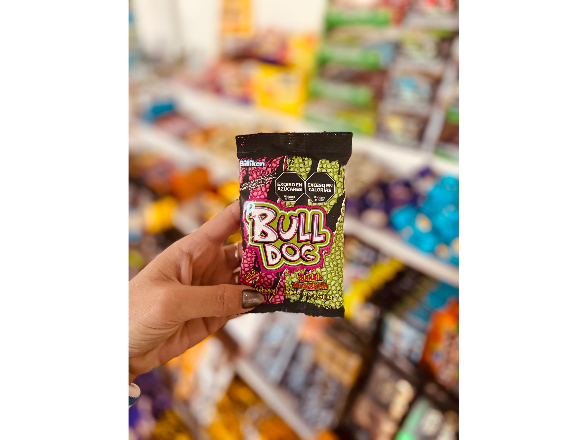 Bull dog sandía-manzana