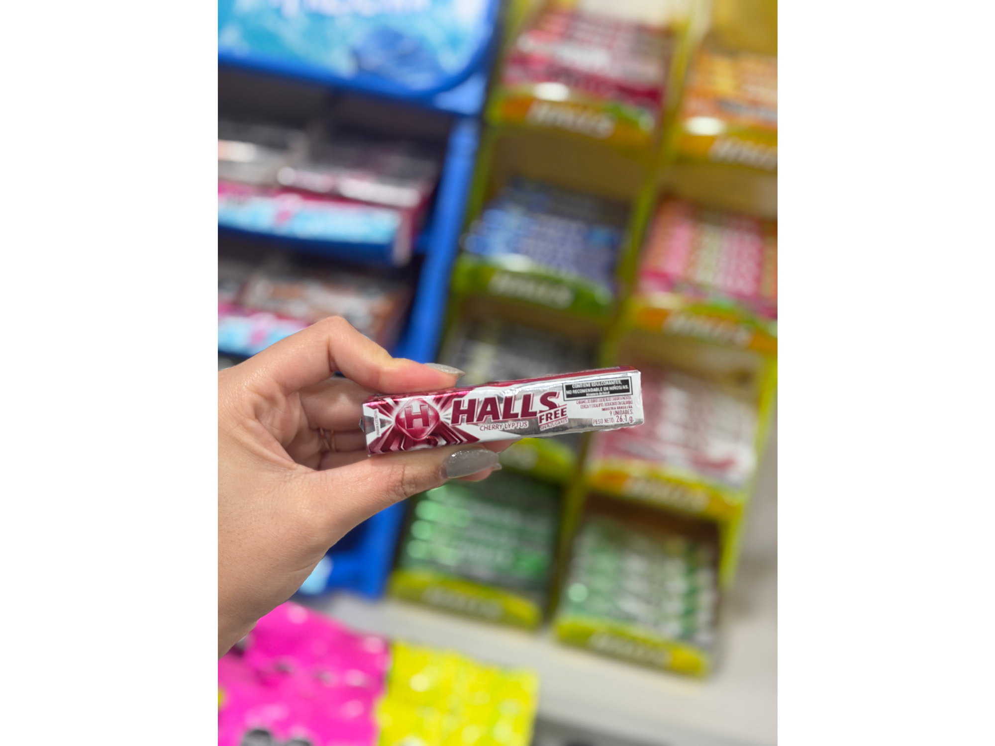 Halls cherry sin azucar