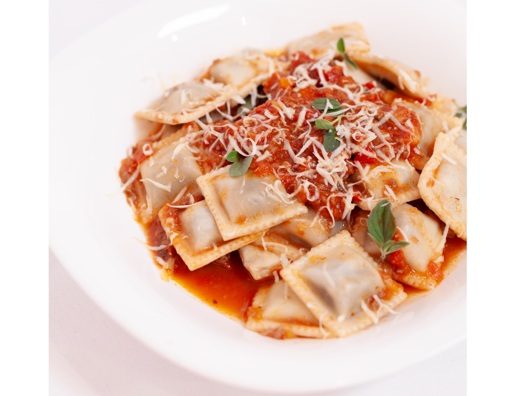 Ravioles carne y verdura